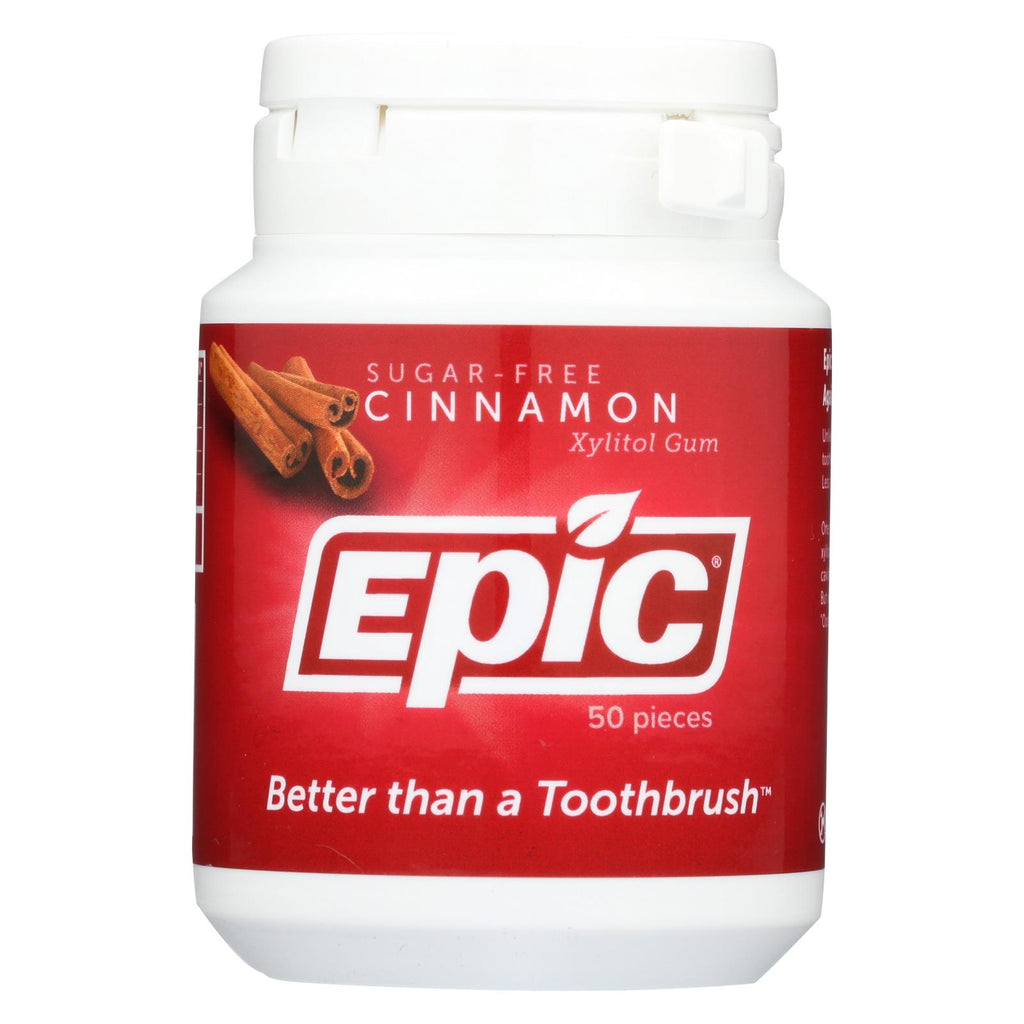 Epic Dental - Xylitol Gum - Cinnamon - 50 Count