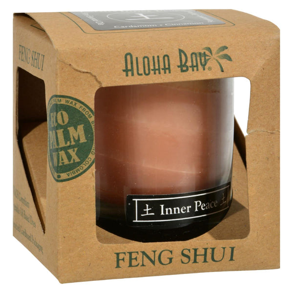 Aloha Bay - Feng Shui Elements Palm Wax Candle - Earth/inner Peace - 2.5 Oz
