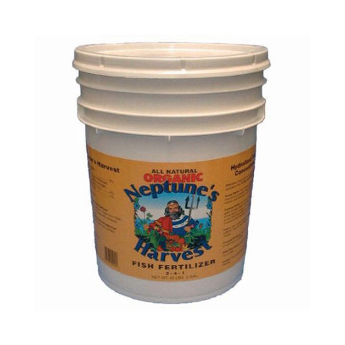 Neptune's Harvest Fish Fertilizer - Orange Label - 5 Gallon