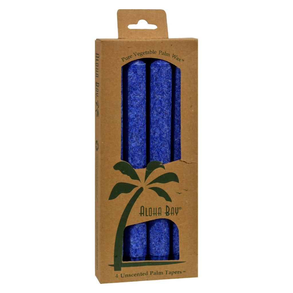 Aloha Bay - Palm Tapers - Royal Blue - 4 Candles