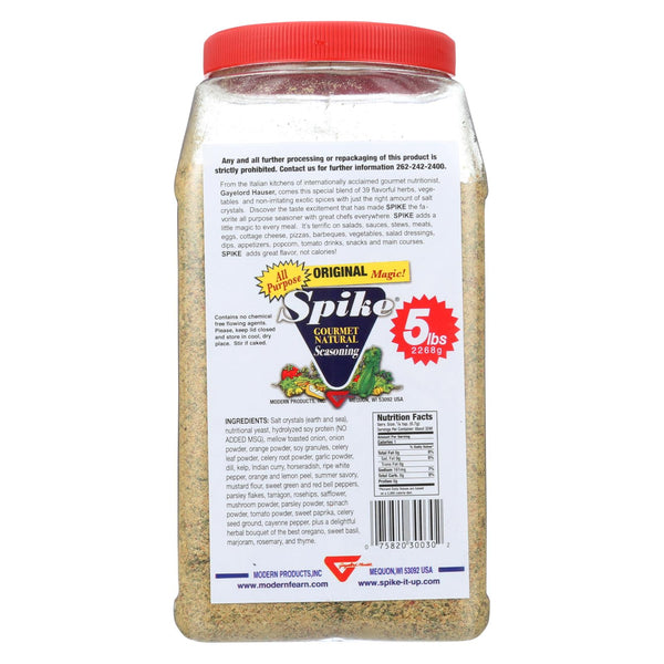 Modern Products Spike Gourmet Natural Seasoning - Bulk - 5 Lb