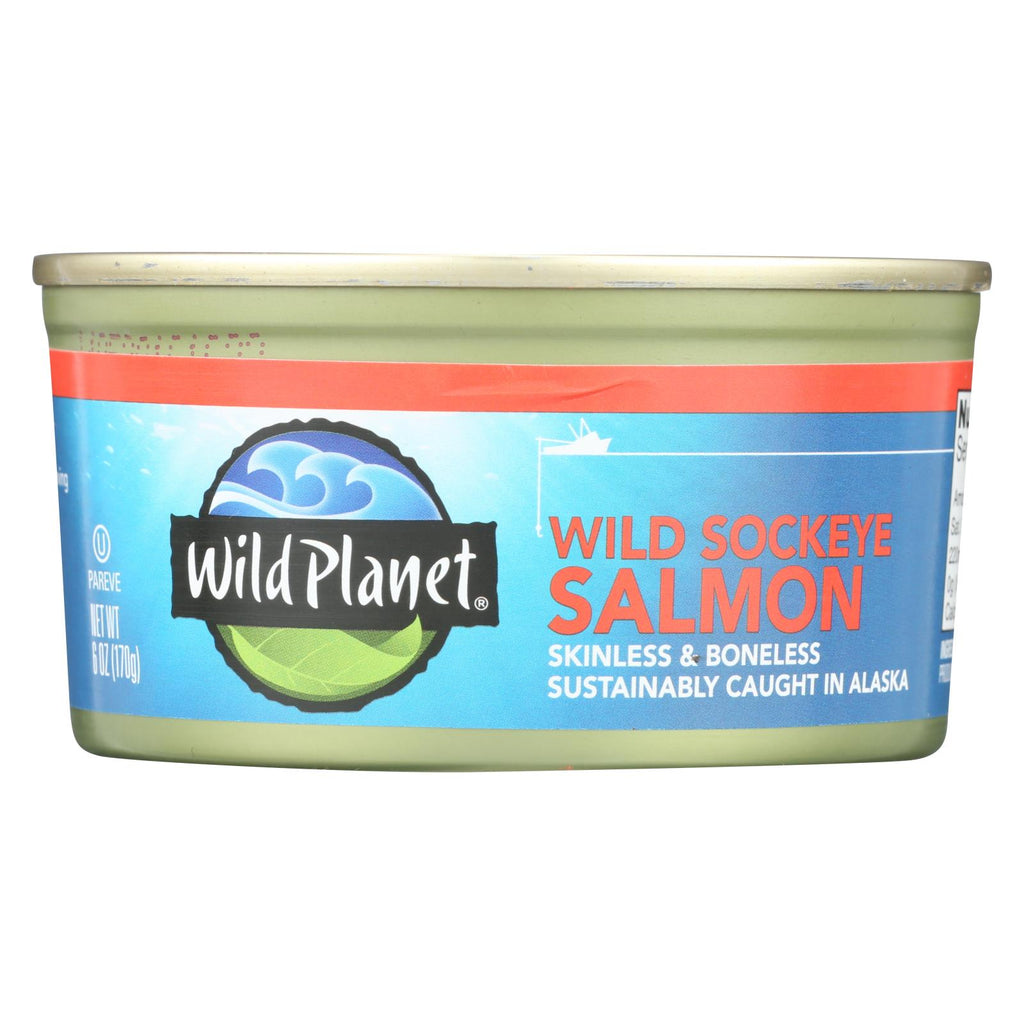 Wild Planet Wild Pacific Sockeye Salmon - Case Of 12 - 6 Oz.