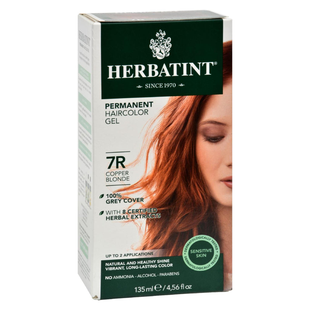 Herbatint Permanent Herbal Haircolour Gel 7r Copper Blonde - 135 Ml