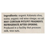 Divina - Organic Pitted Kalamata Olives - Case Of 6 - 6 Oz.