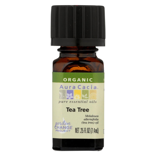 Aura Cacia - Organic Essential Oil - Tea Tree - .25 Oz