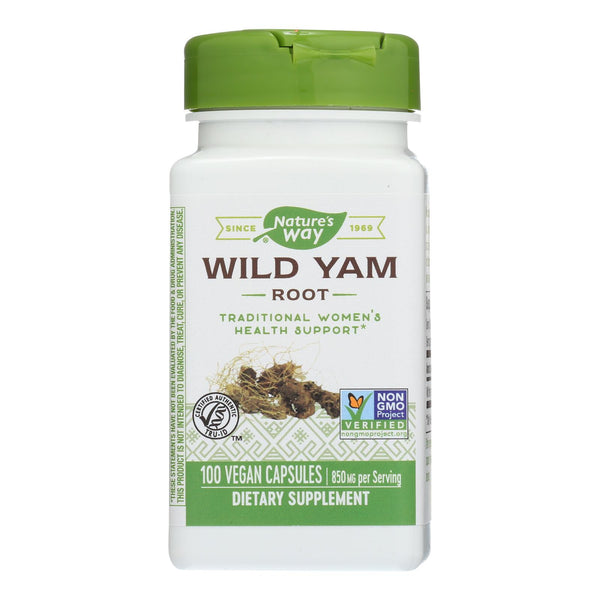 Nature's Way - Wild Yam Root - 425 Mg - 100 Capsules