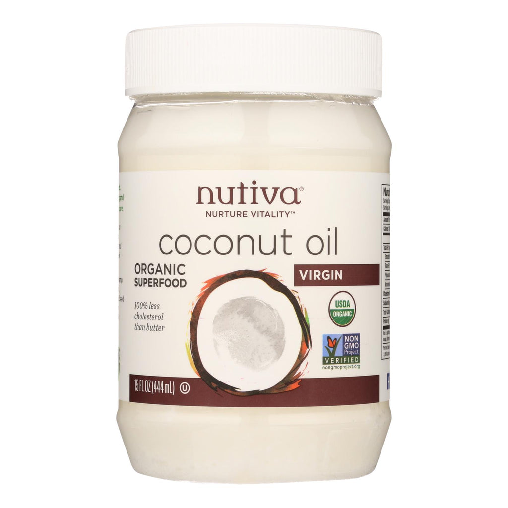 Nutiva Virgin Coconut Oil Organic - 15 Fl Oz