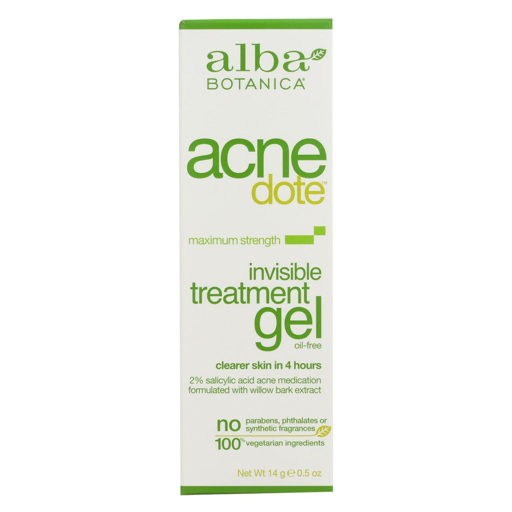 Alba Botanica - Natural Acnedote Invisible Treatment Gel - 0.5 Oz