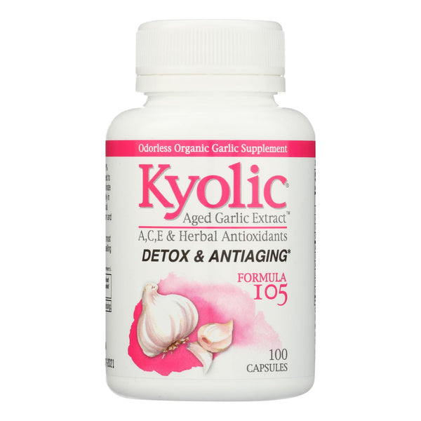 Kyolic - Aged Garlic Extract Detox And Anti-aging Formula 105 - 100 Capsules