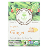 Traditional Medicinals Organic Ginger Herbal Tea - 16 Tea Bags - Case Of 6