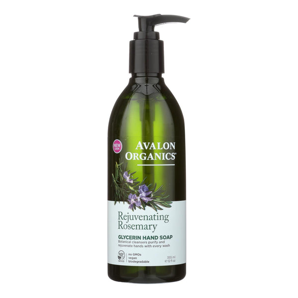 Avalon Organics Glycerin Liquid Hand Soap Rosemary - 12 Fl Oz