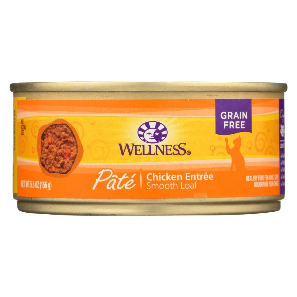 Wellness Pet Products Cat Food - Chicken Recipe - Case Of 24 - 5.5 Oz.