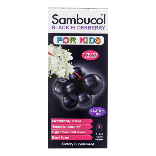 Sambucol - Black Elderberry Liquid For Kids - 4 Fl Oz
