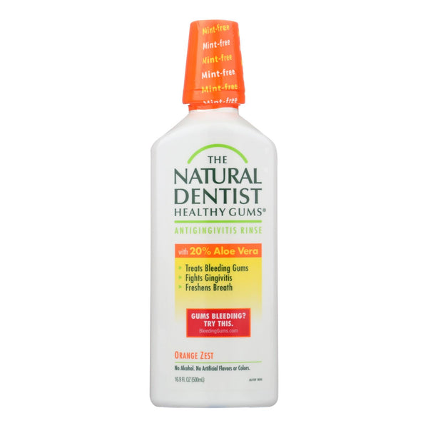 Natural Dentist Daily Healthy Gums Antigingivitis Rinse Orange Zest - 16 Fl Oz