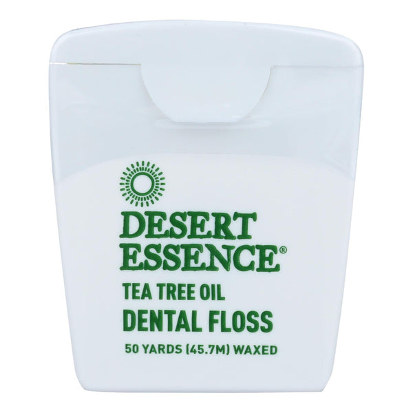 Desert Essence - Dental Floss Tea Tree Oil - 50 Yds - Case Of 6