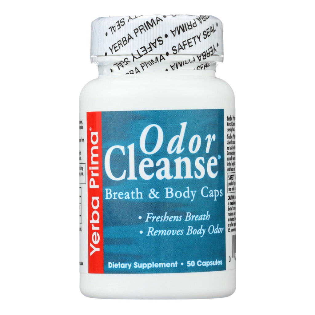 Yerba Prima Odor Cleanse Breath And Body - 50 Capsules