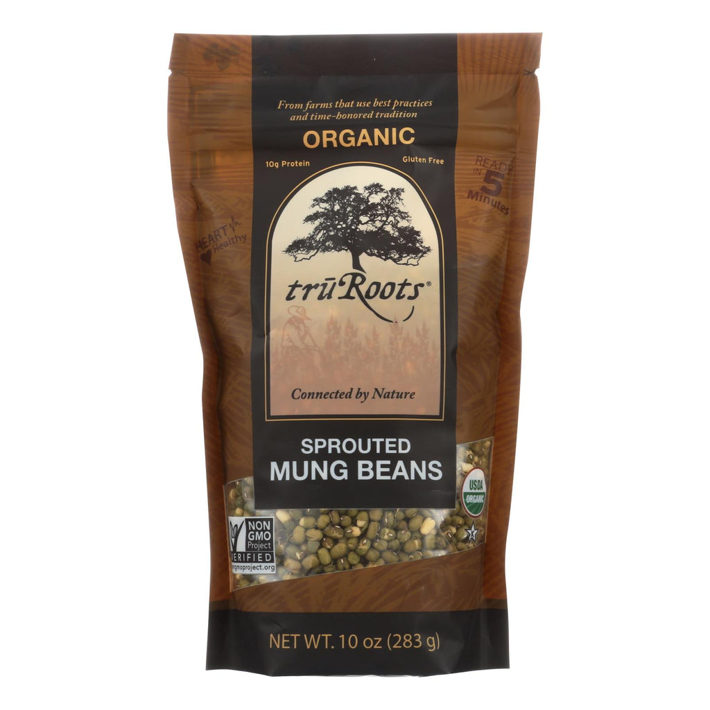 Truroots Organic Mung Beans - Sprouted - Case Of 6 - 10 Oz.