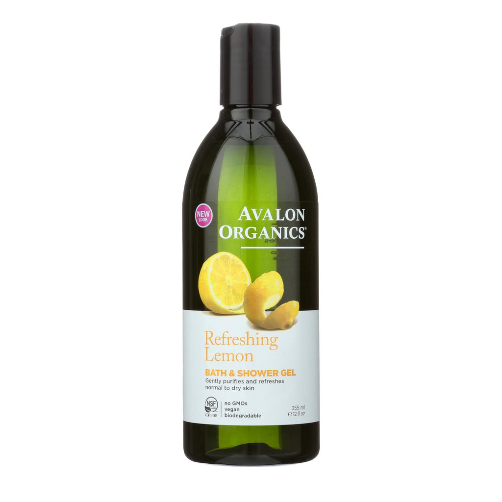 Avalon Organics Bath And Shower Gel Lemon - 12 Fl Oz