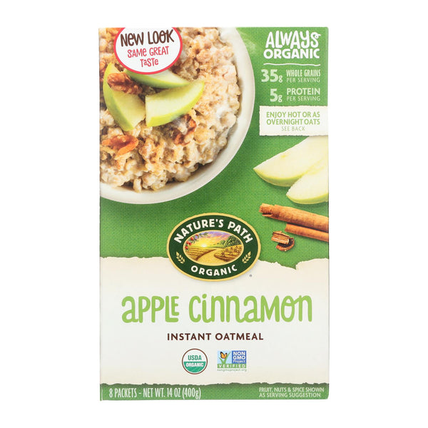 Nature's Path Hot Oatmeal - Apple Cinnamon - Case Of 6 - 14 Oz.