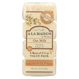 A La Maison - Bar Soap - Oat Milk - Value 4 Pack