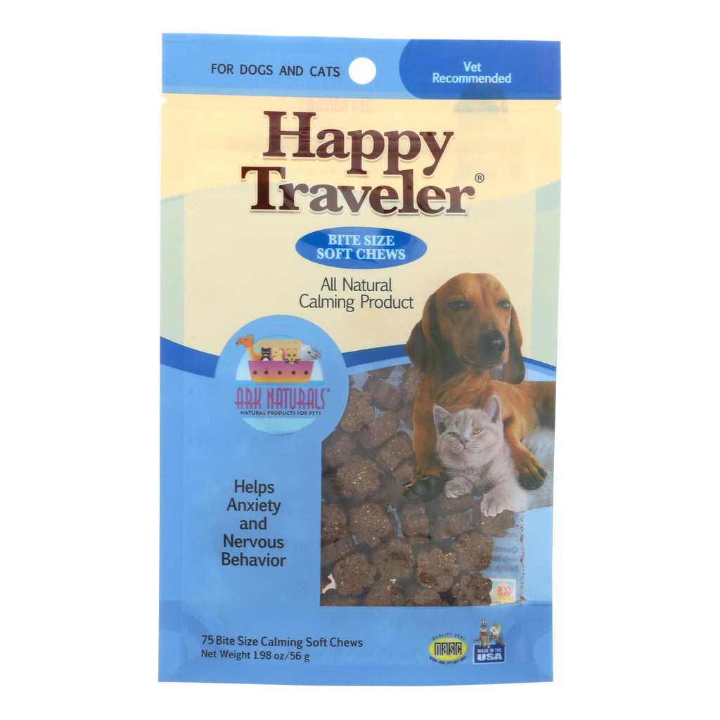 Ark Naturals Happy Traveler For Dogs And Cats - 75 Soft Chews