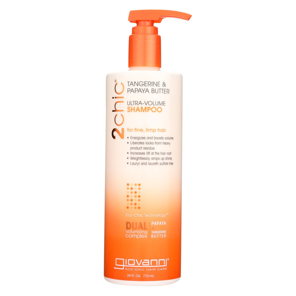 Giovanni Hair Care Products 2chic Shampoo - Ultra-volume Tangerine And Papaya Butter - 24 Fl Oz
