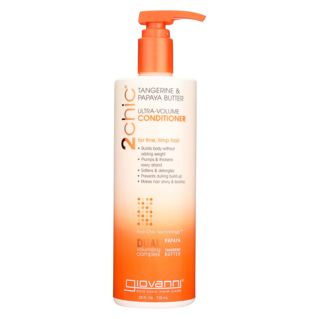 Giovanni Hair Care Products 2chic Conditioner - Ultra-volume Tangerine And Papaya Butter - 24 Fl Oz