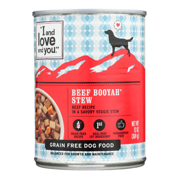 I And Love And You Beef Booyah Stew - Wet Food - Case Of 12 - 13 Oz.