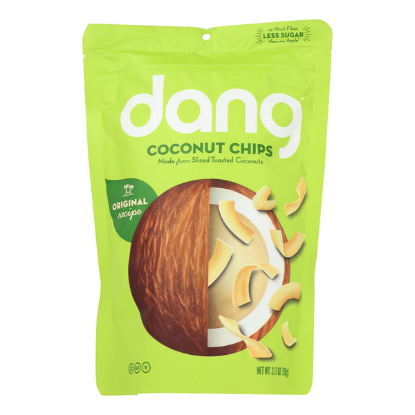 Dang - Toasted Coconut Chips - Original Recipe - Case Of 12 - 3.17 Oz.