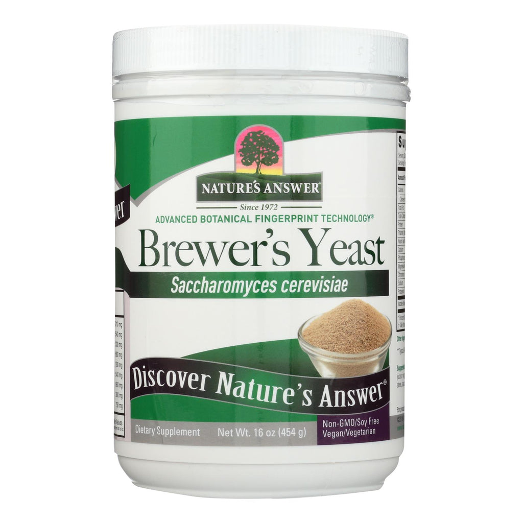 Nature's Answer - Brewers Yeast - Gluten Free - 16 Oz
