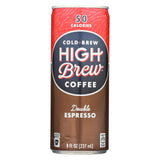 High Brew Coffee Coffee - Ready To Drink - Double Espresso - 8 Oz - Case Of 12