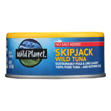 Wild Planet Wild Skipjack Light Tuna - No Salt Added - Case Of 12 - 5 Oz.