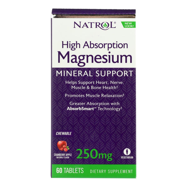 Natrol Magnesium - High Absorption - 60 Tablets
