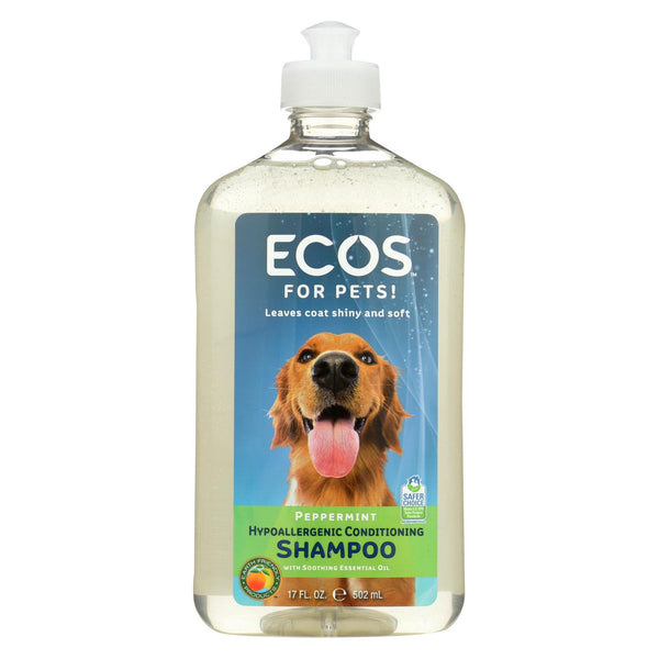 Ecos - Hypoallergenic Conditioning Pet Shampoo - Peppermint - 17 Fl Oz.