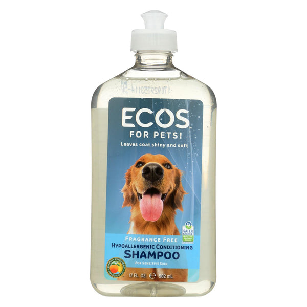 Ecos - Hypoallergenic Conditioning Pet Shampoo - Fragrance Free - 17 Fl Oz.