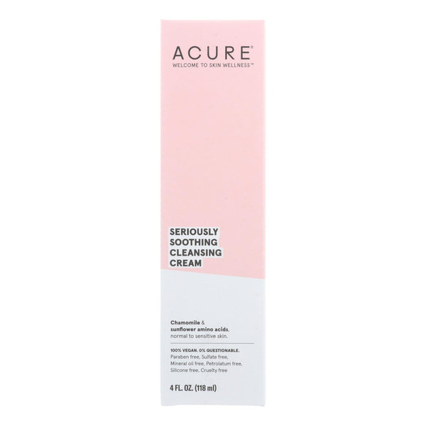 Acure - Sensitive Facial Cleanser - Peony Extract And Sunflower Amino Acids - 4 Fl Oz.