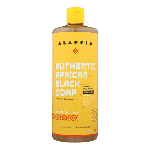 Alaffia - African Black Soap - Tangerine Citrus - 32 Fl Oz.