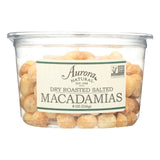 Aurora Natural Products - Dry Roasted Salted Macadamias - Case Of 12 - 8 Oz.