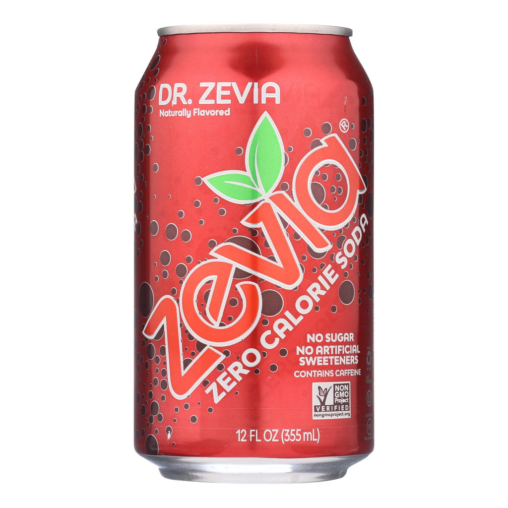 Zevia Soda - Zero Calorie - Dr Zevia - Can - 6-12 Oz - Case Of 4