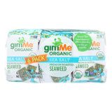 Gimme Seaweed Snacks Organic Roasted Seaweed Snack - Sea Salt - Case Of 8 - 6-.17 Oz