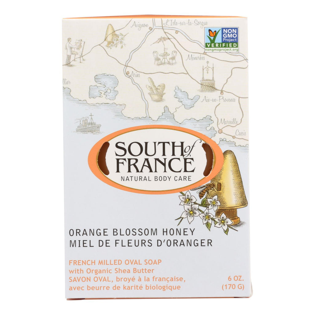 South Of France Bar Soap - Orange Blossom Honey - 6 Oz - 1 Each