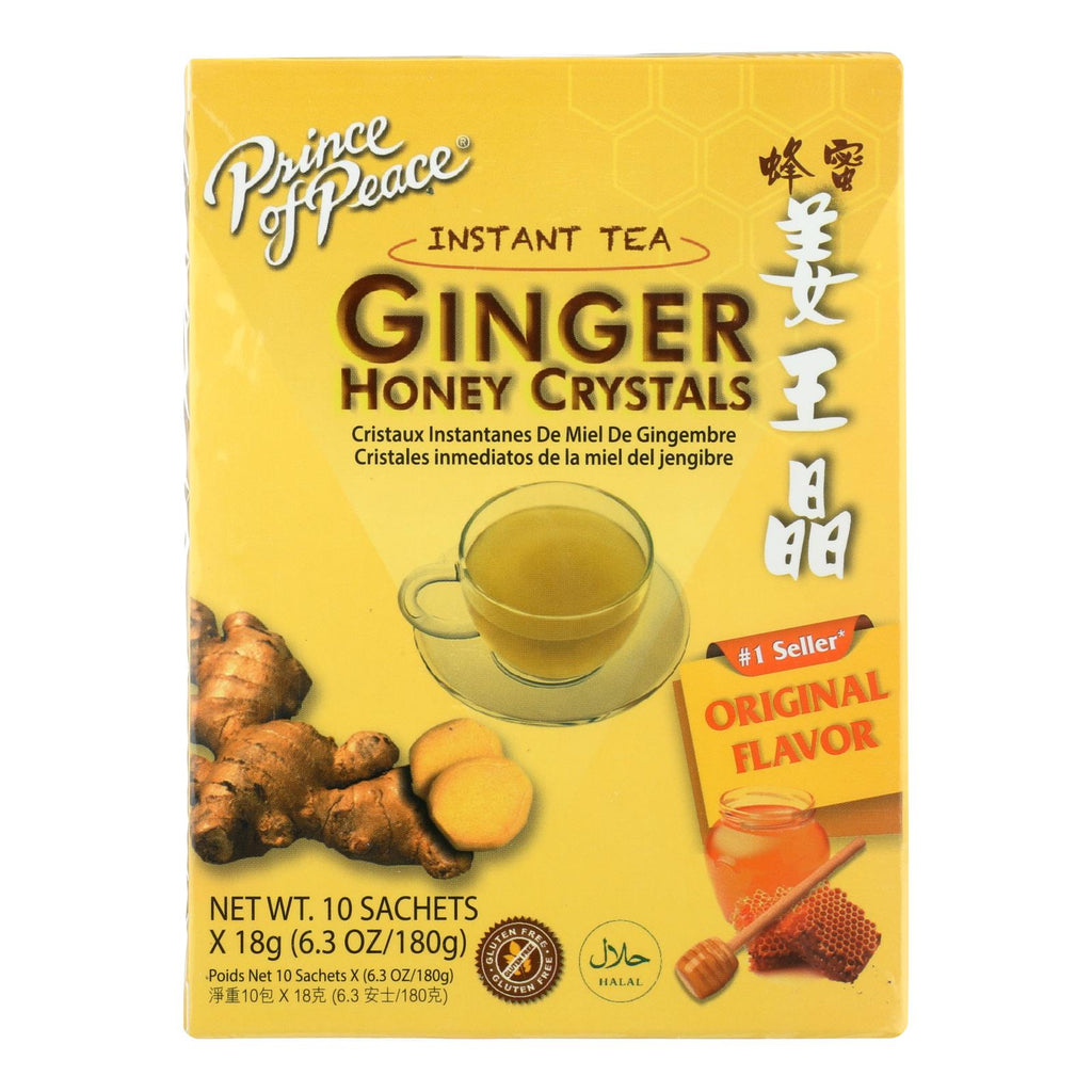 Prince Of Peace Ginger Honey Crystals - 10 Tea Bags