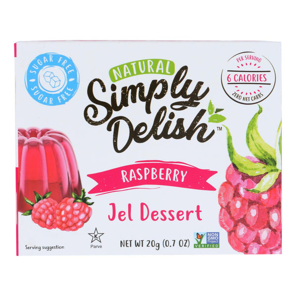 Simply Delish Jel Dessert - Raspberry - Case Of 6 - 1.6 Oz.