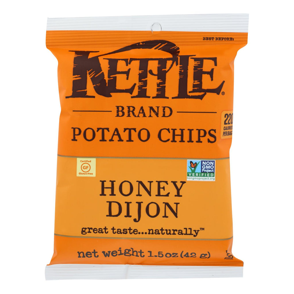 Kettle Brand Potato Chips - Honey Dijon - Case Of 24 - 1.5 Oz.