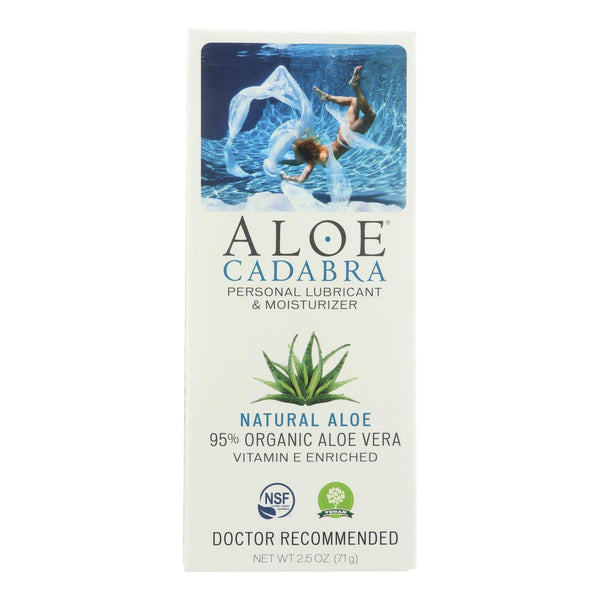 Aloe Cadabra Natural Organic Personal Lubricant - Natural Aloe Unscented - 2.5 Oz