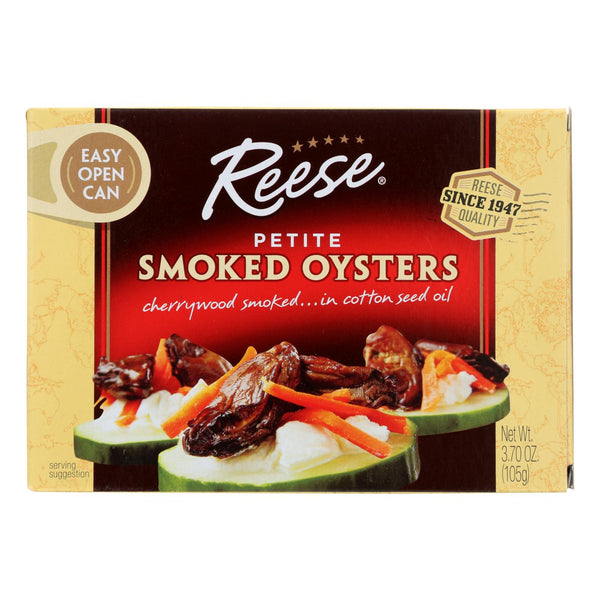 Reese Oysters - Smoked - Petite - Case Of 10 - 3.7 Oz
