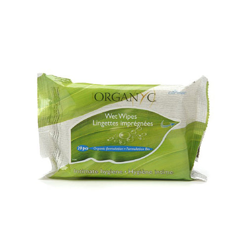 Organyc Intimate Hygiene Wet Wipes - 20 Pack