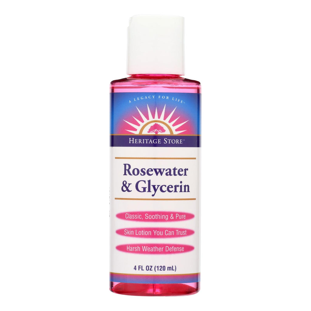Heritage Products Rosewater And Glycerin - 4 Fl Oz
