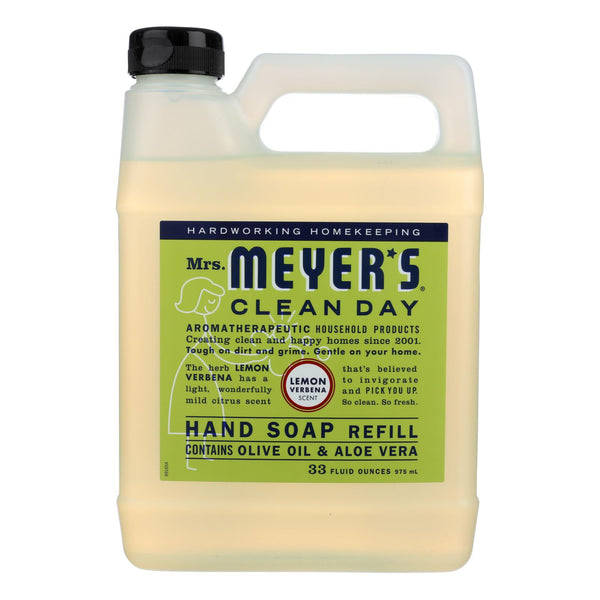 Mrs. Meyer's Clean Day - Liquid Hand Soap Refill - Lemon Verbena - Case Of 6 - 33 Fl Oz.