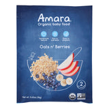 Amara - Baby Food Oats N Berry - Case Of 5 - .63 Oz